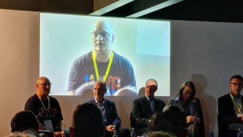 José Manuel R. Montañés en la mesa redonda de Patrimonio Cultural.